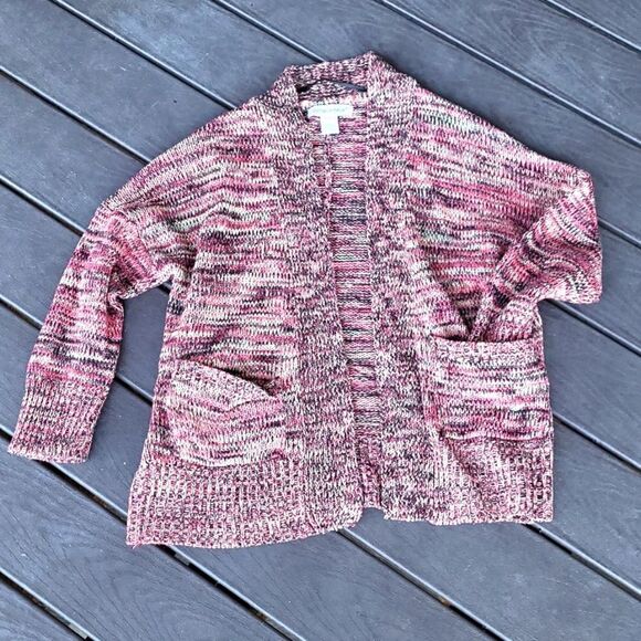 Cotton Emporium Oversized Pink Knit Cardigan - Picture 1 of 5